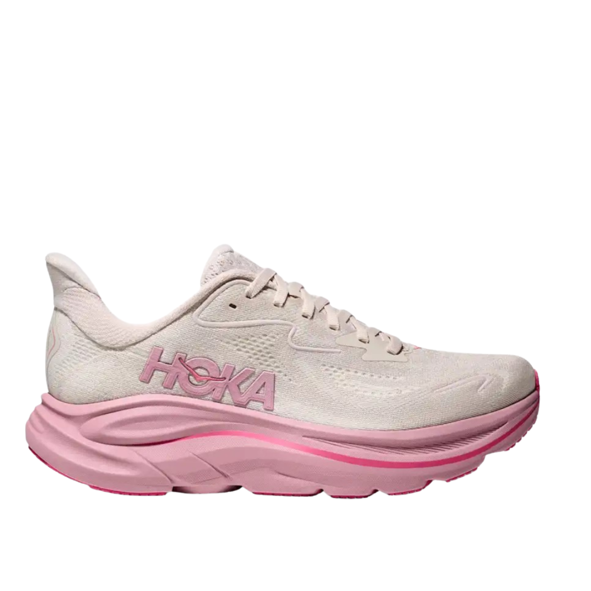Hoka Clifton 10 Wide Rose Cream